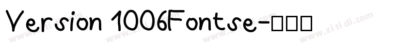 Version 1006Fontse字体转换